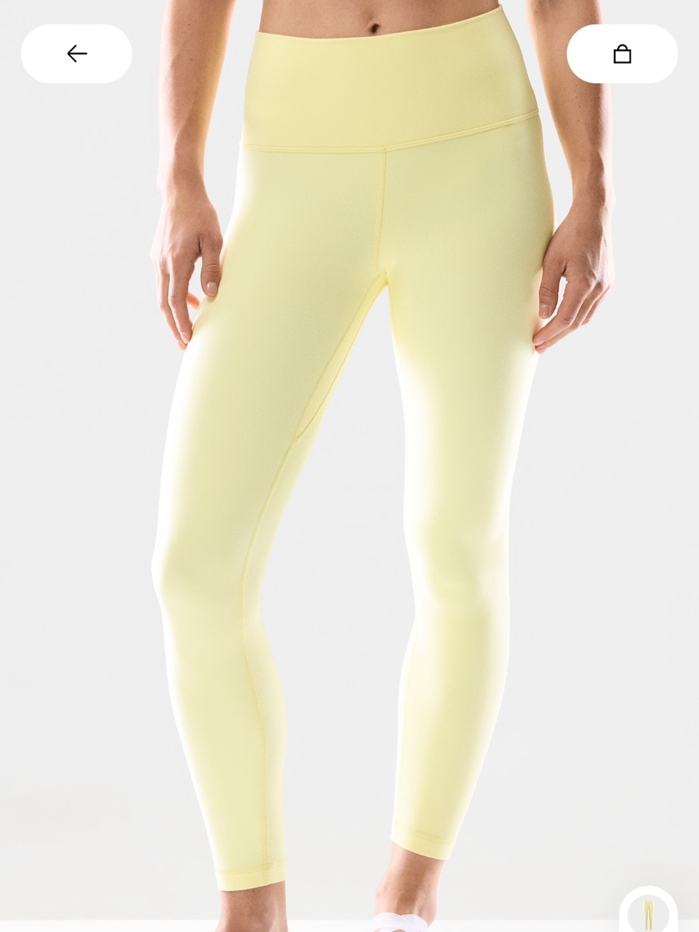 Butter Yellow High-Rise Cheeky Leggings workout aritzia tna